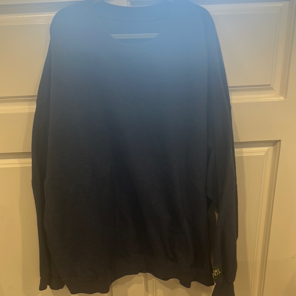 “Denim oversized fleece” Crewneck Sweatshirt